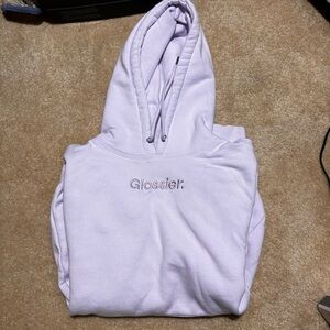 Lavender Glossier hoodie EUC